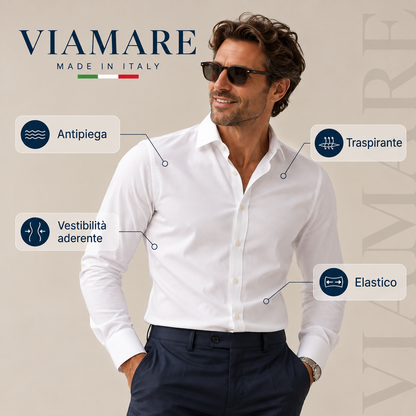 The Viamare Shirt™ — Camicia Antipiega