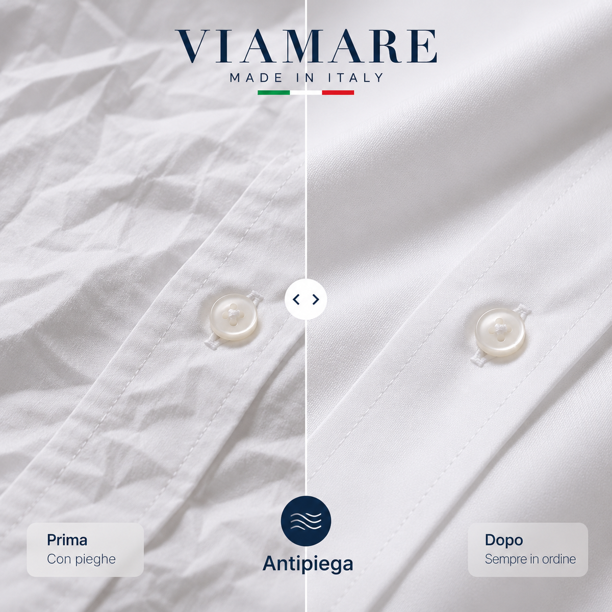 The Viamare Shirt™ — Camicia Antipiega