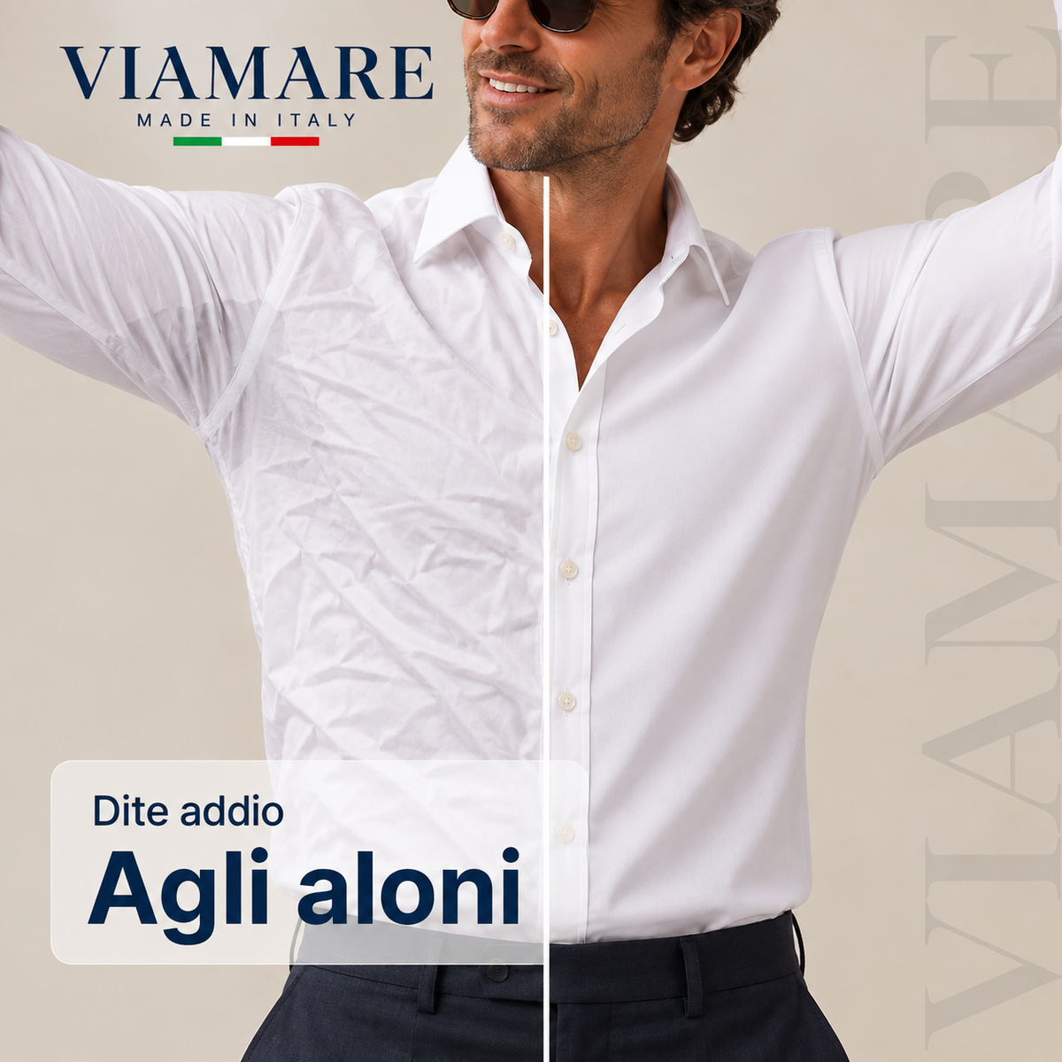 The Viamare Shirt™ — Camicia Antipiega